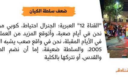 ضعف سلطة الكيان